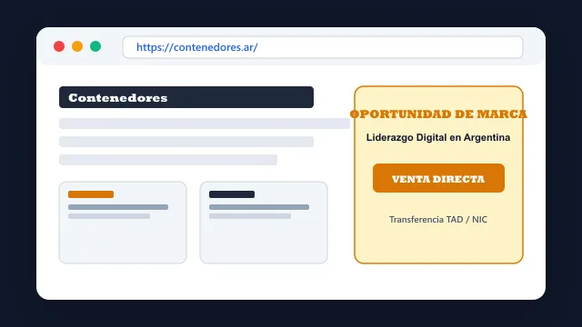 Modelo de aplicación comercial y proyectos digitales para contenedores.ar