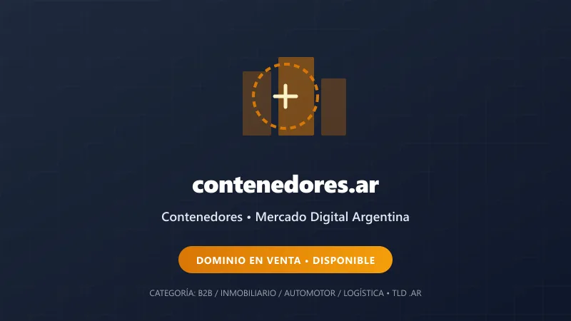 Identidad gráfica y activo digital para Contenedores en Argentina